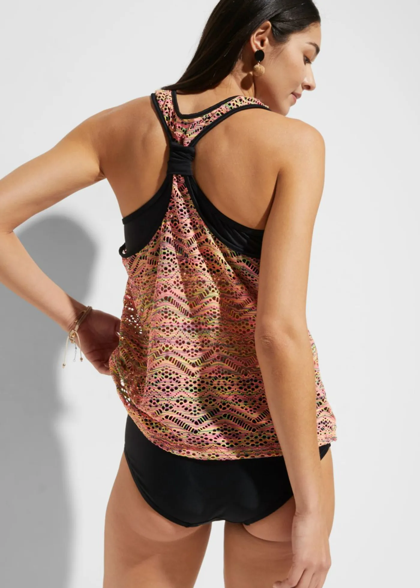 Hot Tankini con encaje elástico (2 piezas) Mujer Tankinis