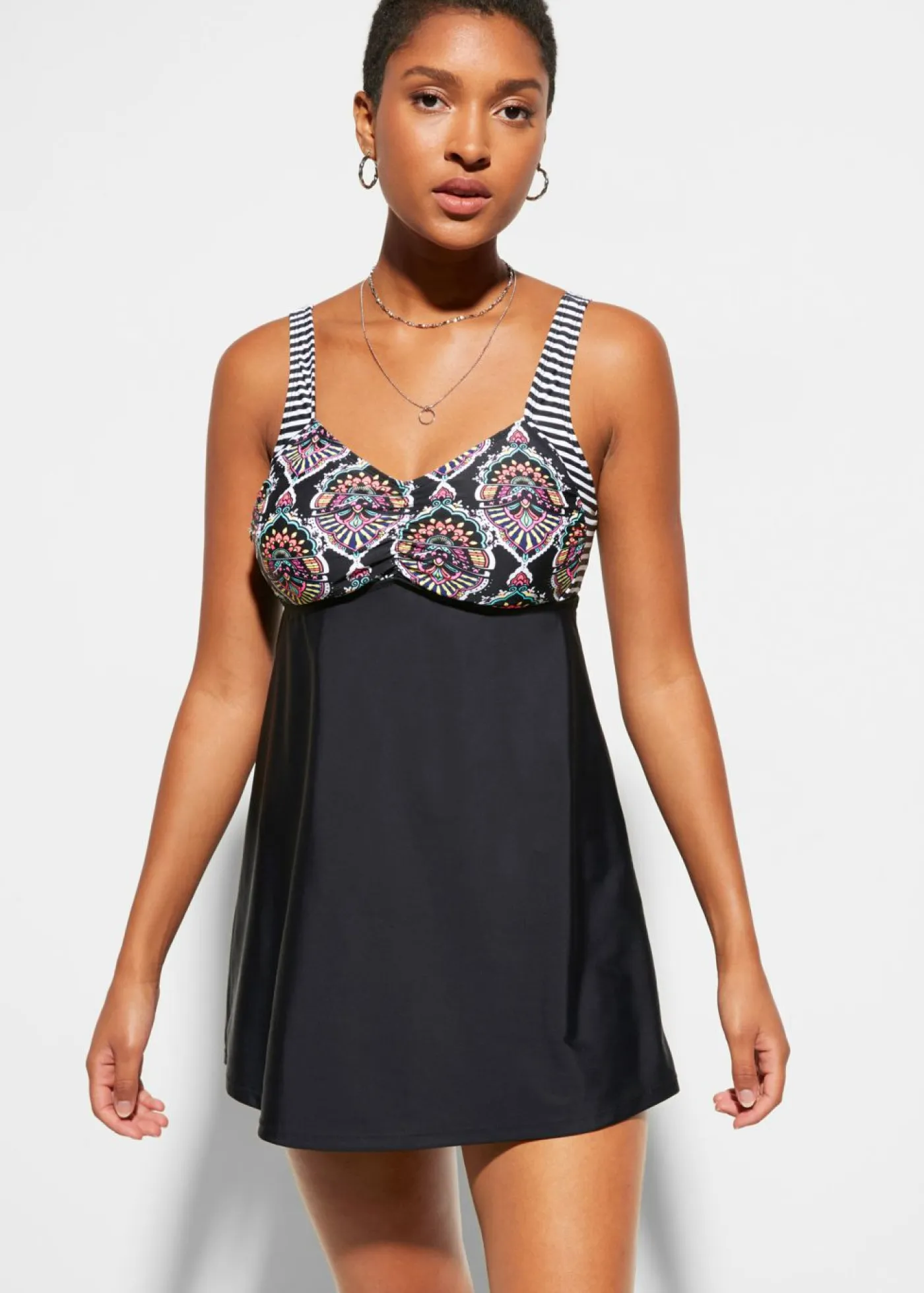 Clearance Tankini largo (2 piezas) con braguita high waist Mujer Ropa De Baño Cubridora|Tankinis