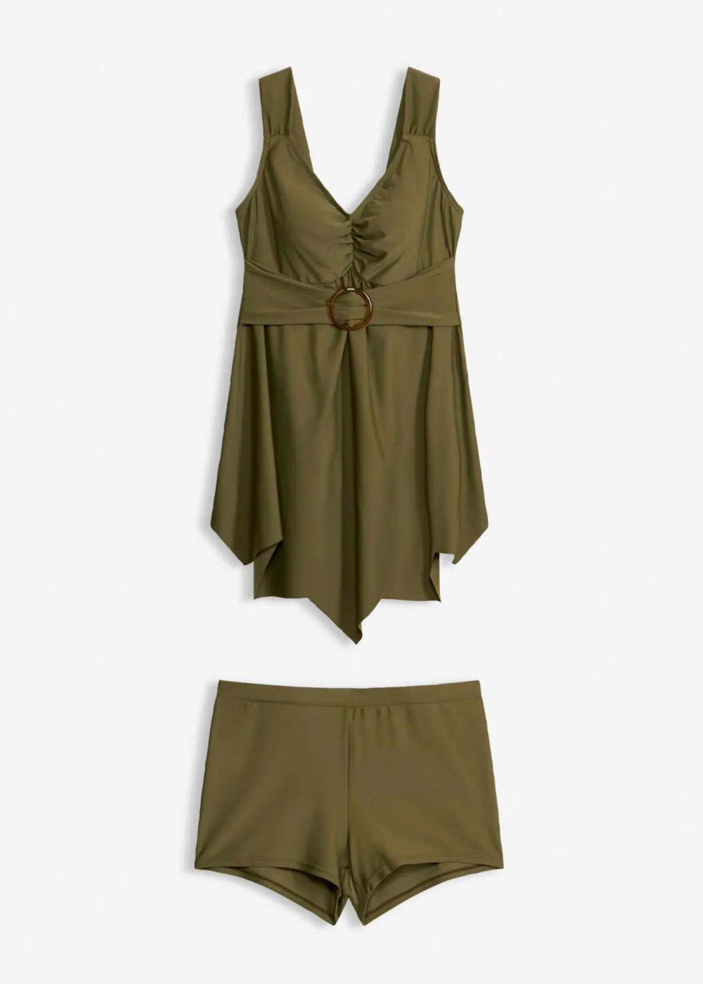 Outlet Tankini largo con tirantes anchos (2 piezas) Mujer Tankinis|Novedades