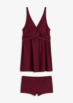 New Tankini largo (2 piezas) con escote en V Mujer Tankinis