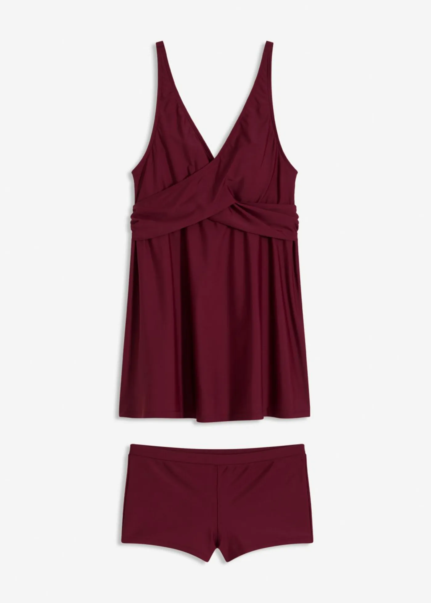 New Tankini largo (2 piezas) con escote en V Mujer Tankinis