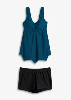 Online Tankini largo (2 piezas) de dobladillo irregular Mujer Tankinis