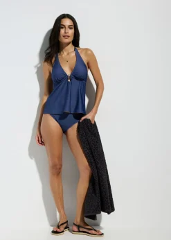 Outlet Tankini (2 piezas) con aspecto vaquero Mujer Tankinis