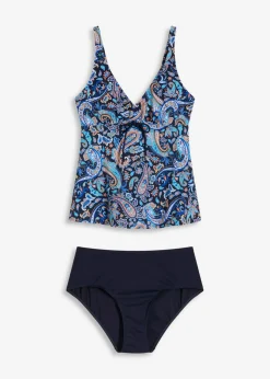 Tankini (2 piezas) con pequeño cordón Mujer Tankinis