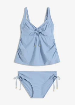 Hot Tankini premamá (2 piezas) con cinta para anudar Mujer Ropa De Baño Premamá|Tankinis