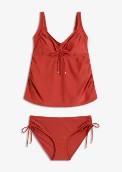 Clearance Tankini premamá (2 piezas) con cinta para anudar Mujer Ropa De Baño Premamá|Tankinis