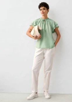 Hot Túnica con contenido de seda Mujer Premium|Camisas Y Blusas