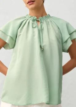 Hot Túnica con contenido de seda Mujer Premium|Camisas Y Blusas