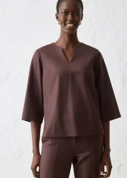 Outlet Túnica con lana Mujer Camisas Y Blusas