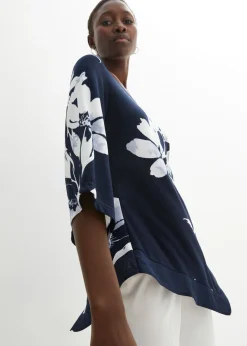 New Túnica con patrón de flores Mujer Camisetas