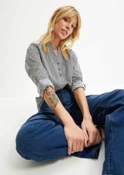 New Túnica de algodón Mujer Camisas Y Blusas