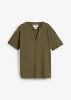 Túnica de algodón orgánico puro Mujer Camisetas