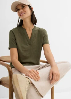 Túnica de algodón orgánico puro Mujer Camisetas