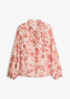 Outlet Túnica de gasa con detalle de lazo Mujer Camisas Y Blusas