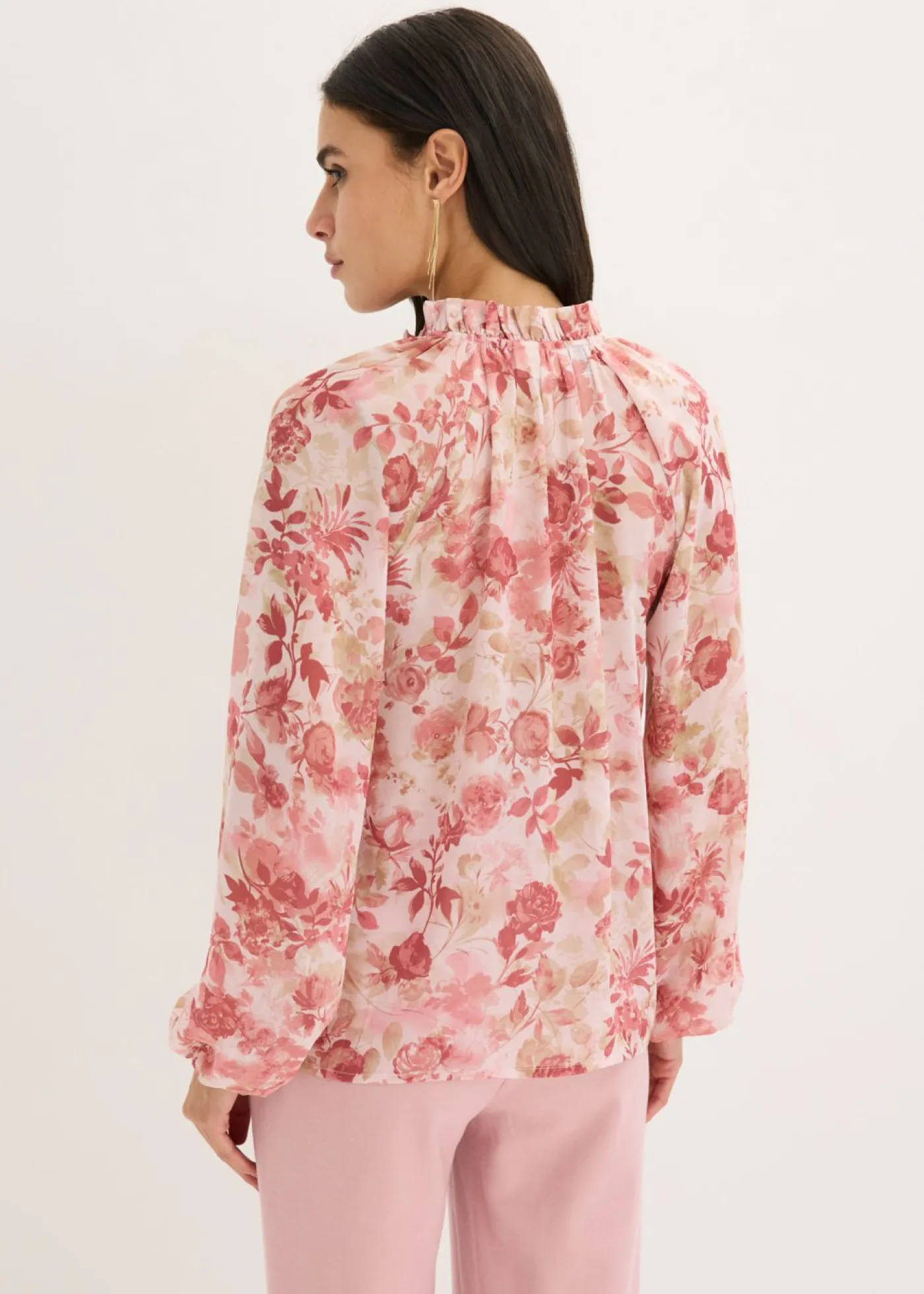 Outlet Túnica de gasa con detalle de lazo Mujer Camisas Y Blusas