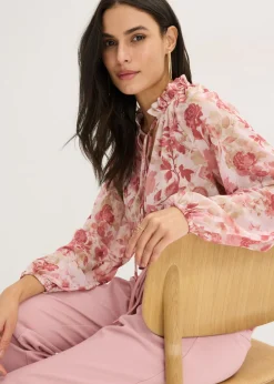 Outlet Túnica de gasa con detalle de lazo Mujer Camisas Y Blusas