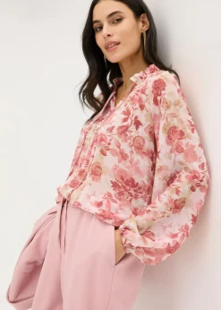 Outlet Túnica de gasa con detalle de lazo Mujer Camisas Y Blusas