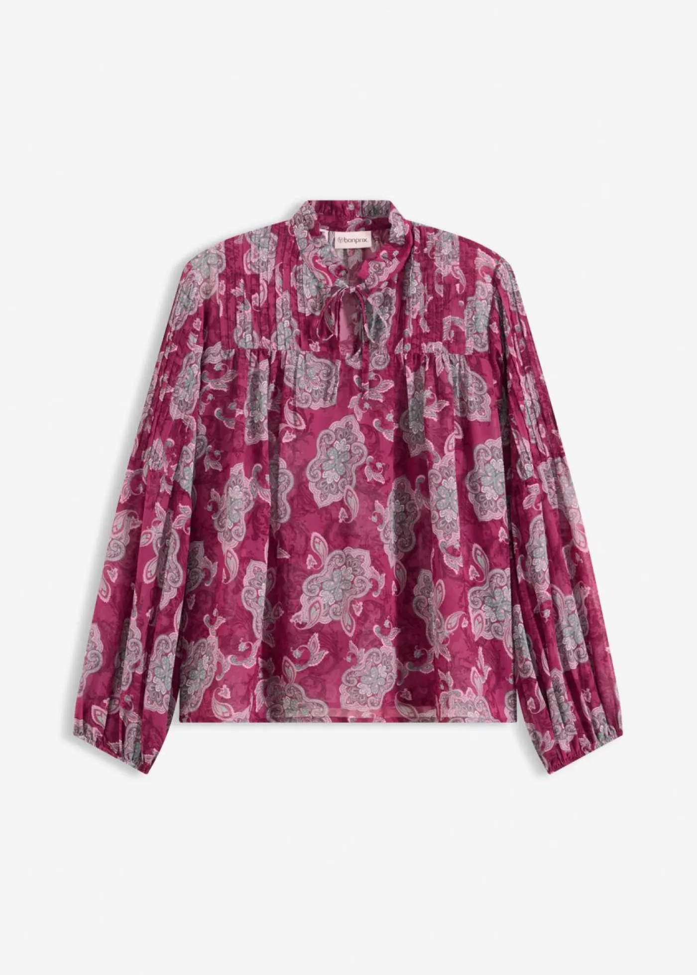 Outlet Túnica de gasa con patrón paisley Mujer Camisas Y Blusas