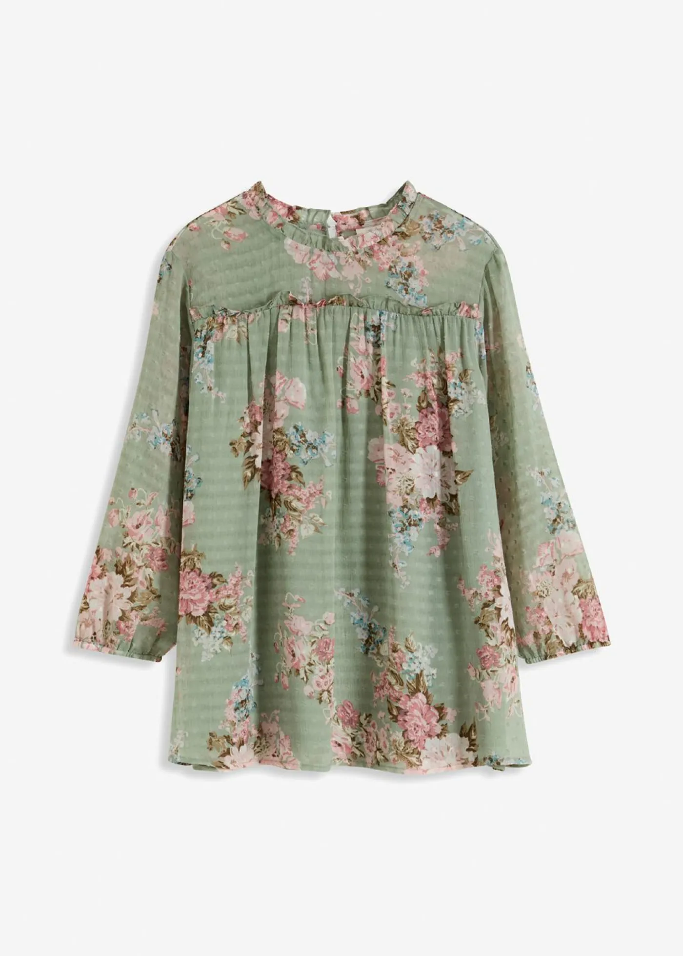 Discount Túnica de gasa estampada Mujer Camisas Y Blusas
