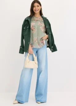 Discount Túnica de gasa estampada Mujer Camisas Y Blusas