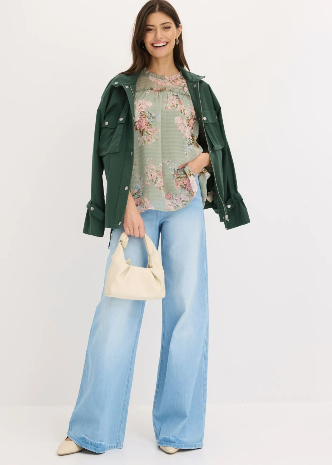 Discount Túnica de gasa estampada Mujer Camisas Y Blusas