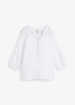 Best Túnica de lino puro Mujer Premium|Camisas Y Blusas