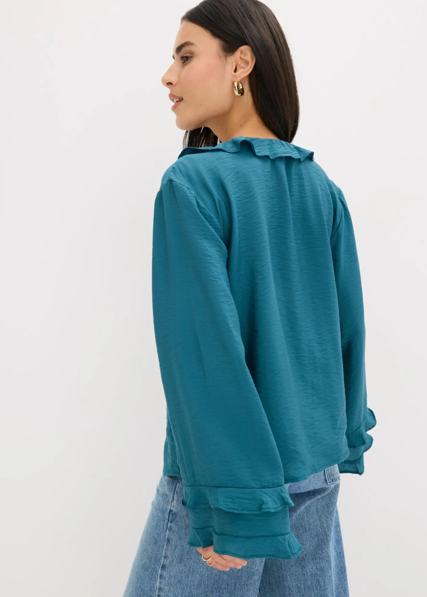 Hot Túnica de mezcla de viscosa fina Mujer Camisas Y Blusas
