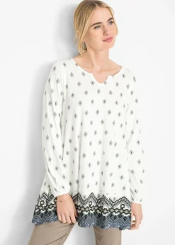 Discount Túnica de mezcla de viscosa y algodón Mujer Camisas Y Blusas