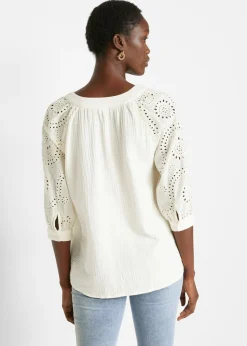 Sale Túnica de muselina ligera Mujer Camisas Y Blusas|Novedades