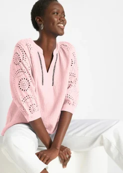 Discount Túnica de muselina ligera Mujer Camisas Y Blusas|Novedades