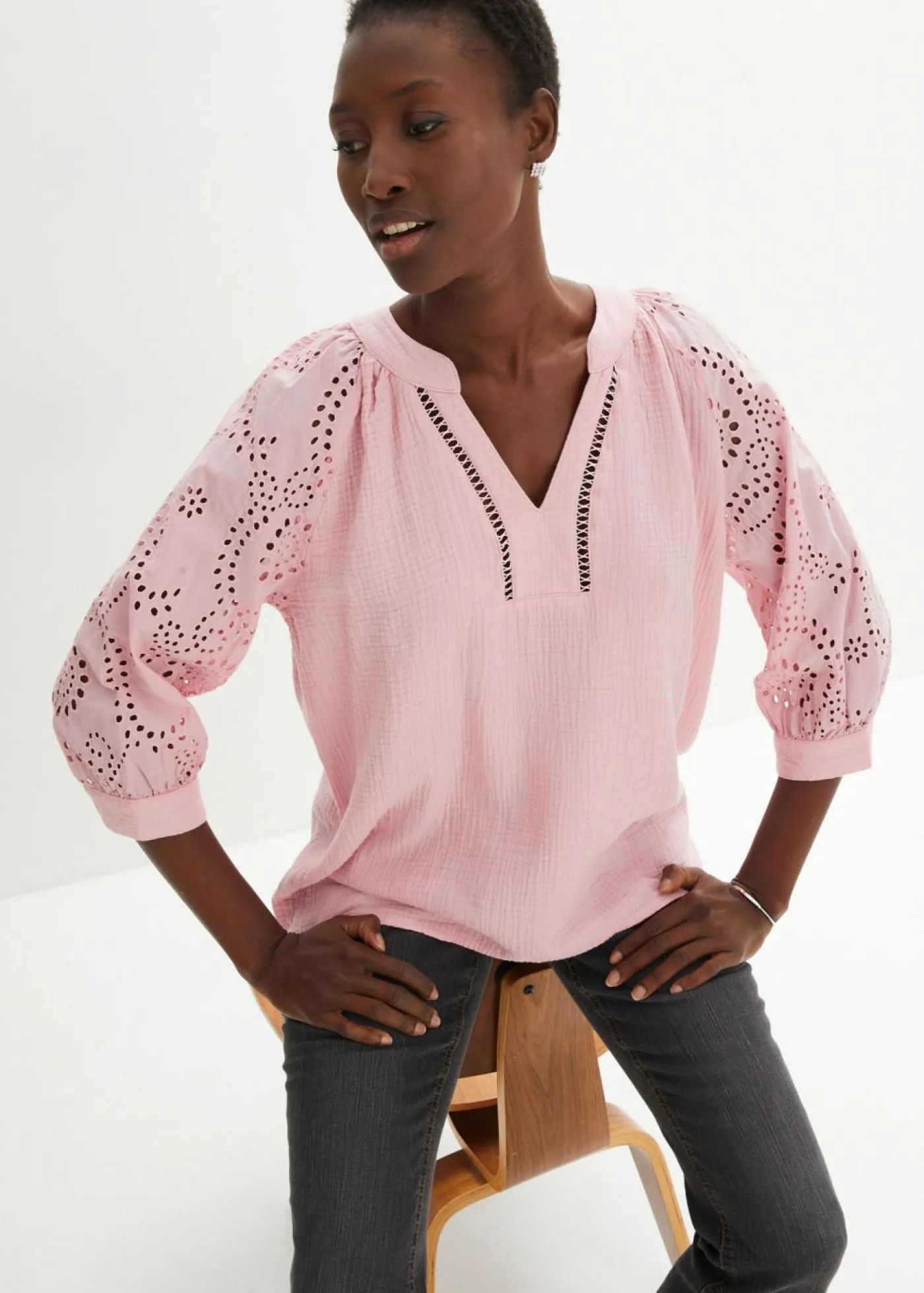 Discount Túnica de muselina ligera Mujer Camisas Y Blusas|Novedades
