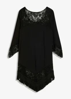 Hot Túnica de playa con encaje de viscosa Mujer Ropa De Playa|Camisas Y Blusas