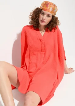 Sale Túnica de playa de muselina vaporosa Mujer Ropa De Playa|Vestidos