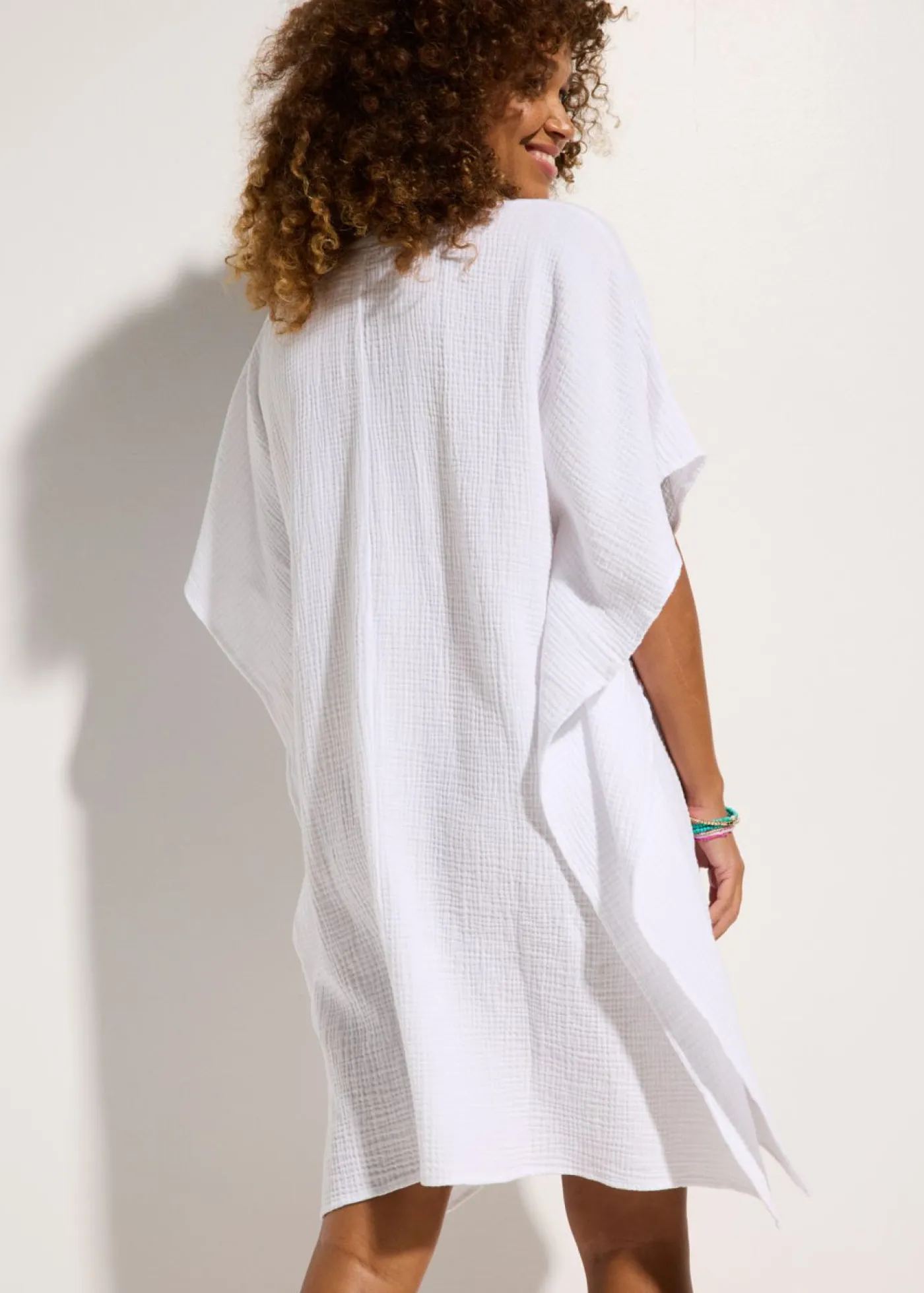 Online Túnica de playa de muselina vaporosa Mujer Ropa De Playa|Vestidos