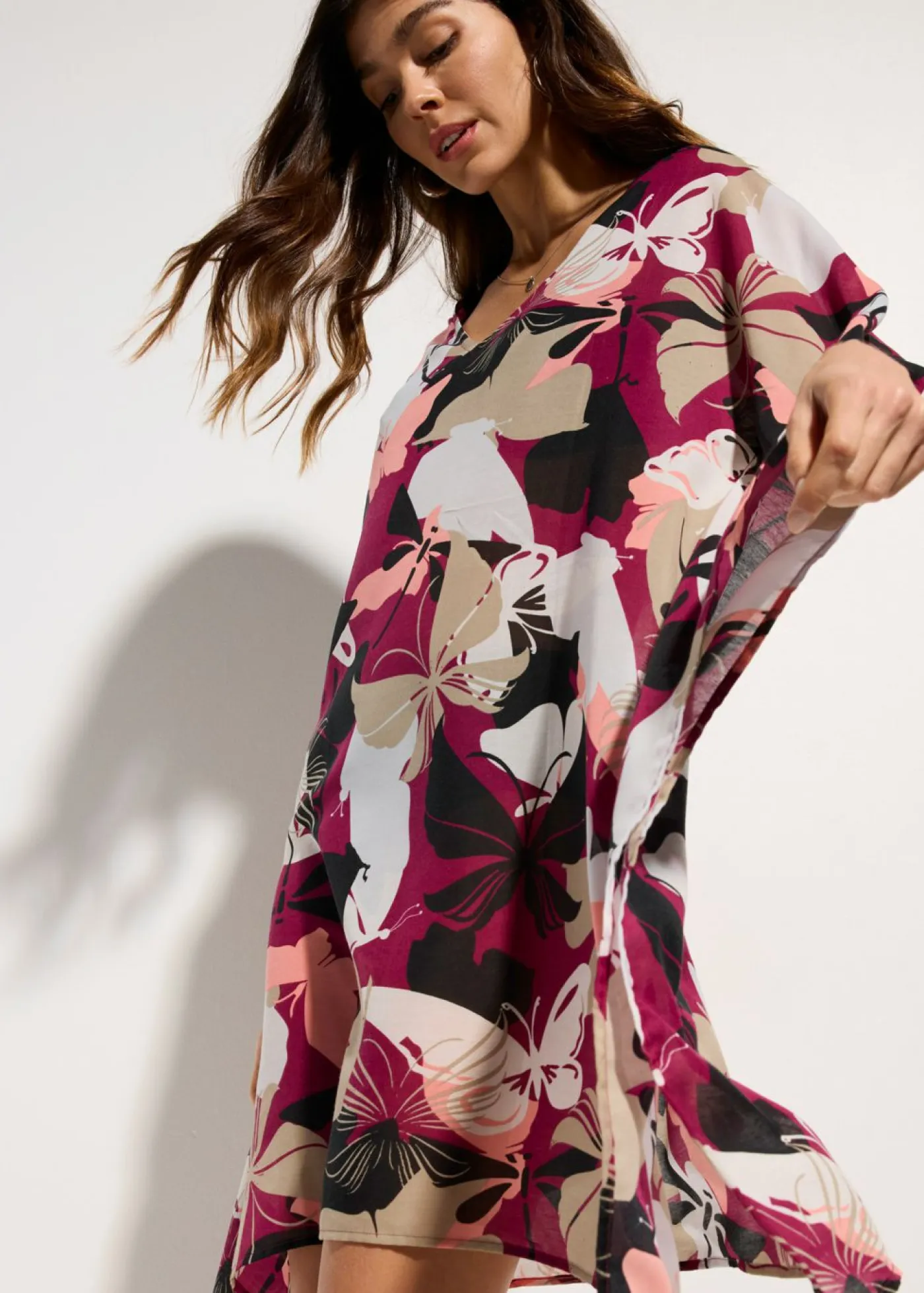 Online Túnica de playa oversize Mujer Ropa De Playa|Vestidos