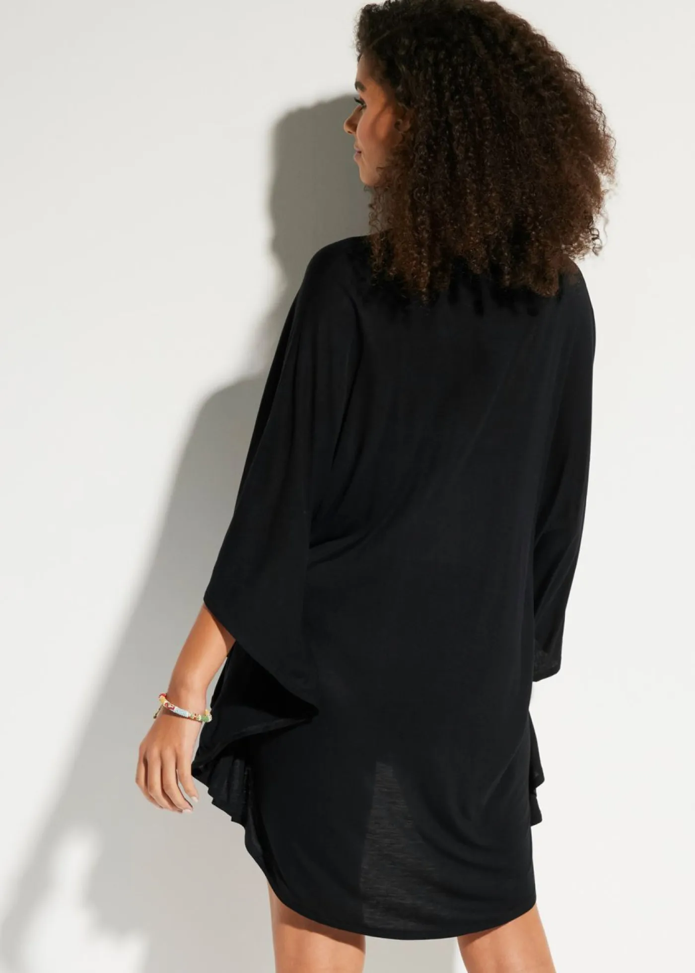 Outlet Túnica de playa transparente de viscosa Mujer Ropa De Playa|Vestidos