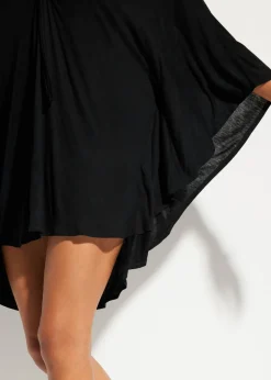 Outlet Túnica de playa transparente de viscosa Mujer Ropa De Playa|Vestidos