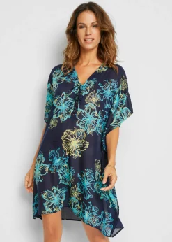 Discount Túnica de playa transparente con escote en V Mujer Ropa De Playa|Vestidos