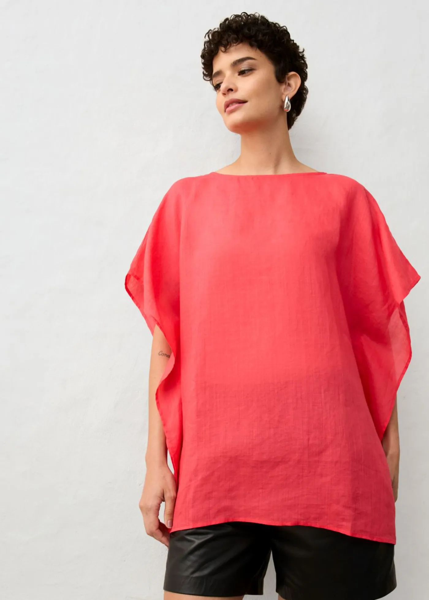 Túnica de ramio Mujer Premium|Camisas Y Blusas