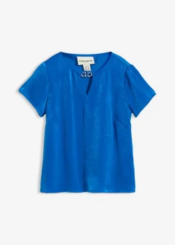 New Túnica de satén fino Mujer Camisas Y Blusas|Novedades