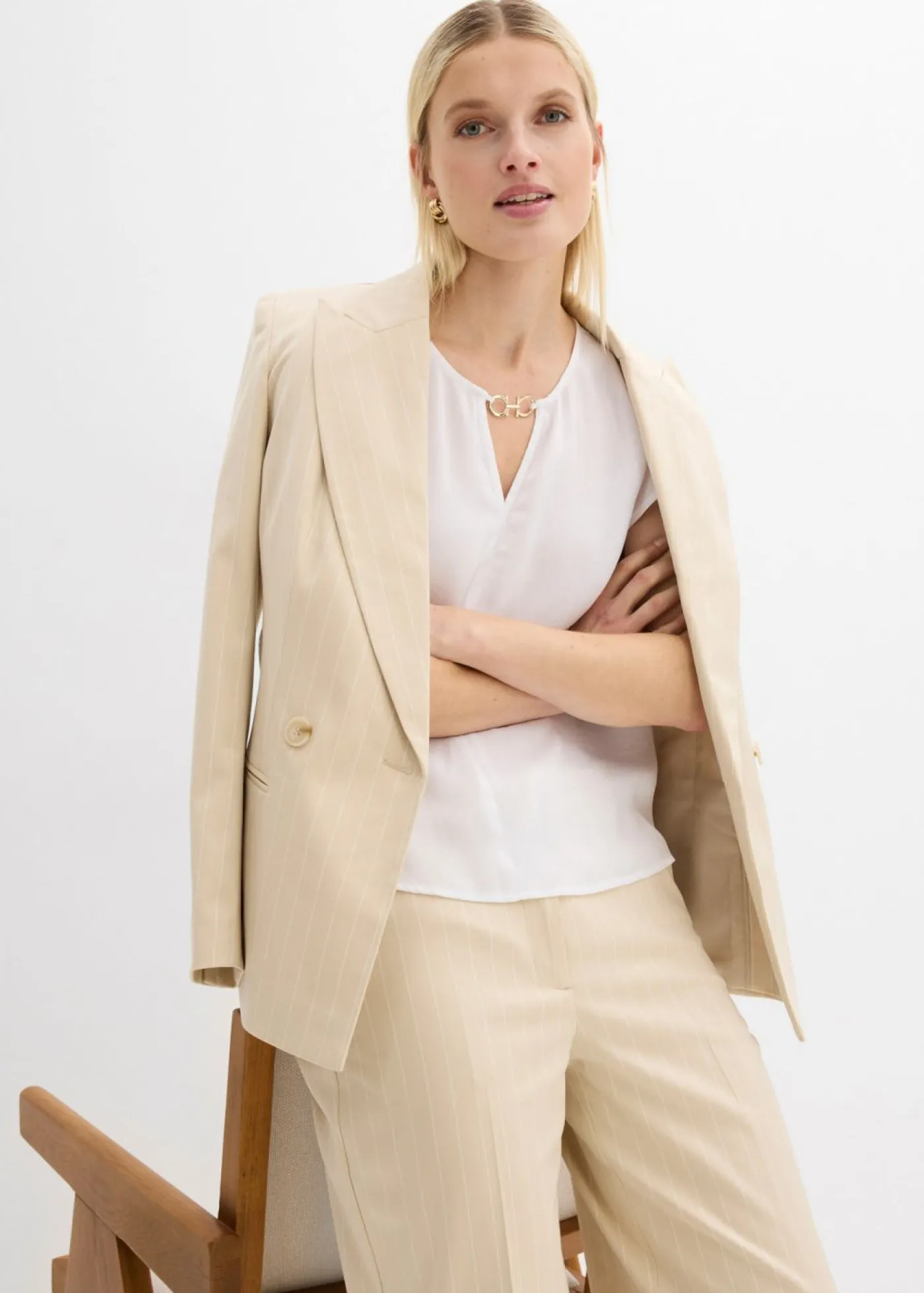 Túnica de satén fino Mujer Camisas Y Blusas|Novedades