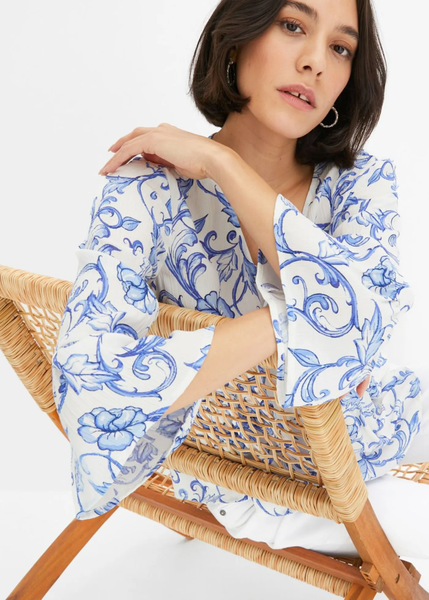 Sale Túnica de viscosa estructurada Mujer Camisas Y Blusas