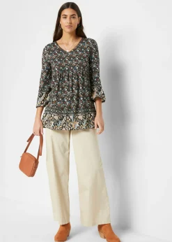 Sale Túnica de viscosa sostenible Mujer Camisas Y Blusas
