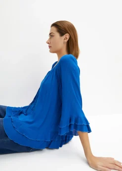 Online Túnica de viscosa suave Mujer Camisas Y Blusas