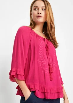 Hot Túnica de viscosa suave Mujer Camisas Y Blusas