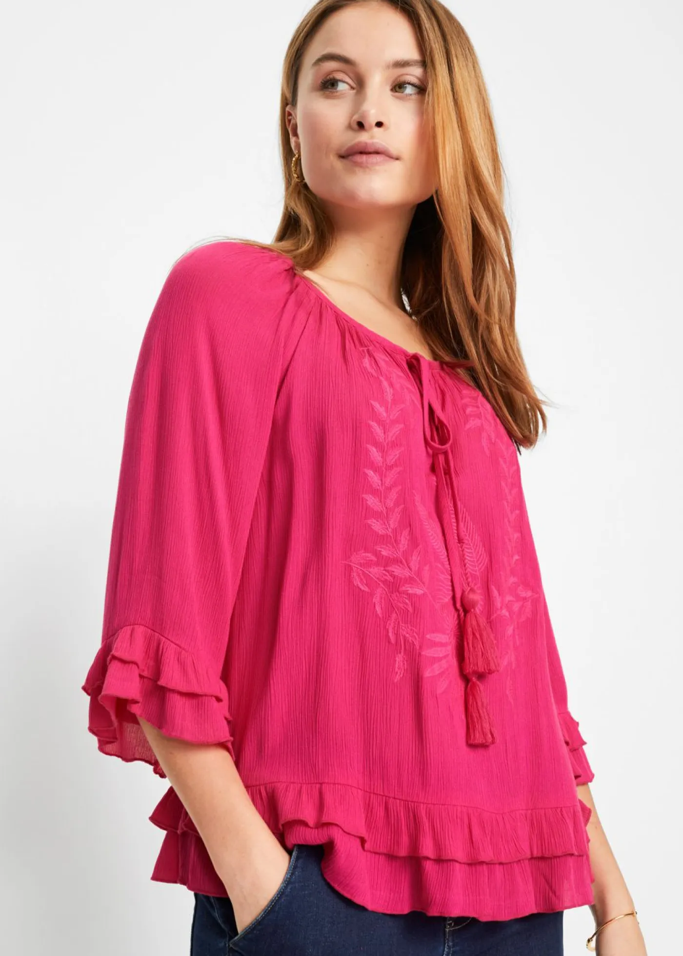 Hot Túnica de viscosa suave Mujer Camisas Y Blusas