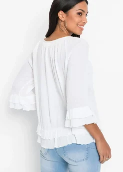 Best Túnica de viscosa suave Mujer Camisas Y Blusas