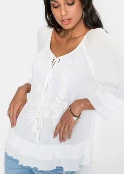 Best Túnica de viscosa suave Mujer Camisas Y Blusas