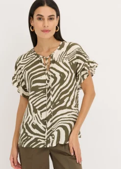 Discount Túnica holgada de viscosa Mujer Camisas Y Blusas