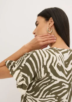 Discount Túnica holgada de viscosa Mujer Camisas Y Blusas